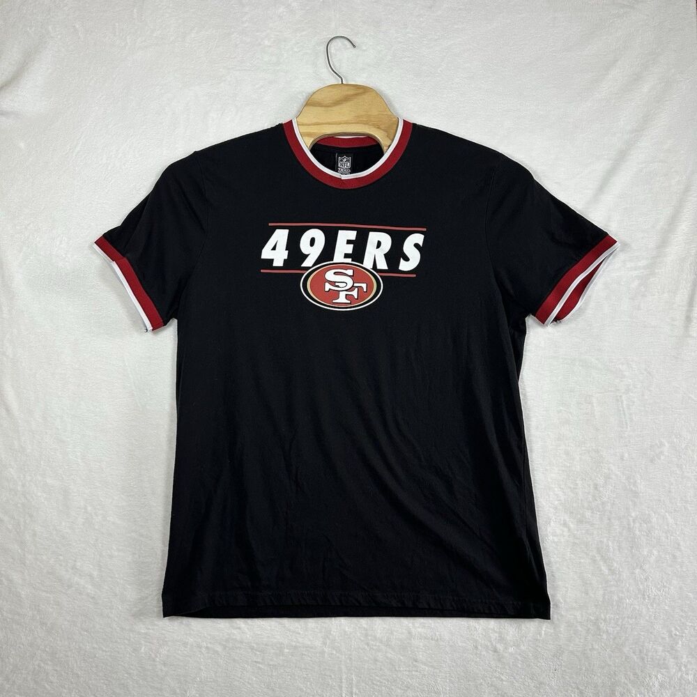 San Francisco 49ers NFL Team Apparel Shirt XXL Black Ringer Tee